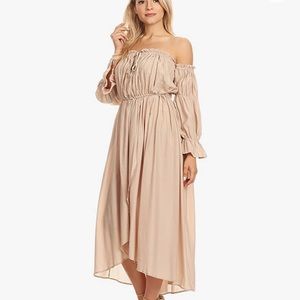 Long sleeve off the shoulder Amazon dress